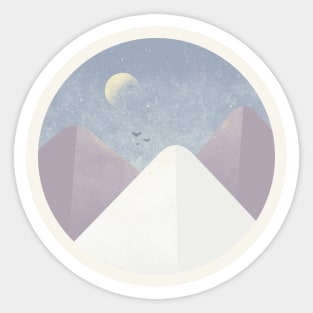 evening moon Sticker